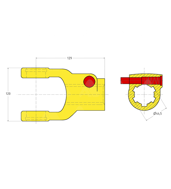 Widłak, AB8/AW24, bolec QD 1 3/4-6