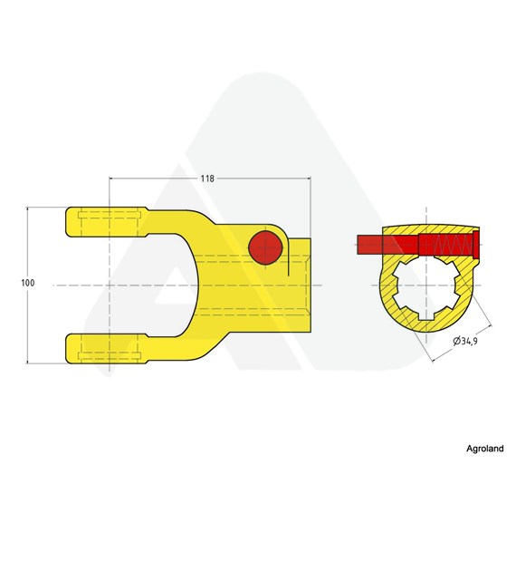 Quick-disconnect yoke