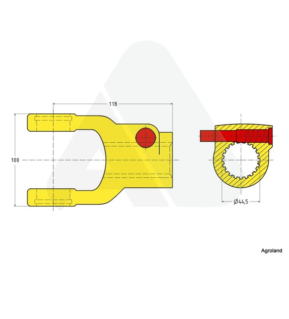 Quick-disconnect yoke