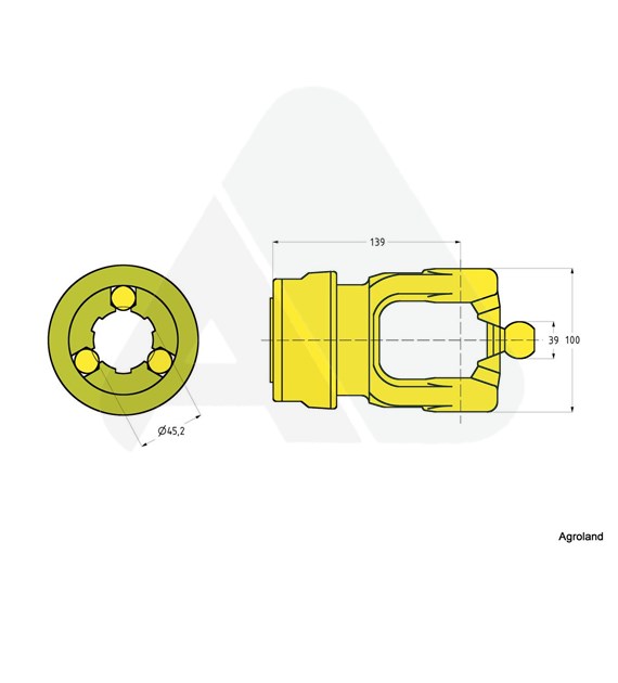 Quick-disconnect yoke