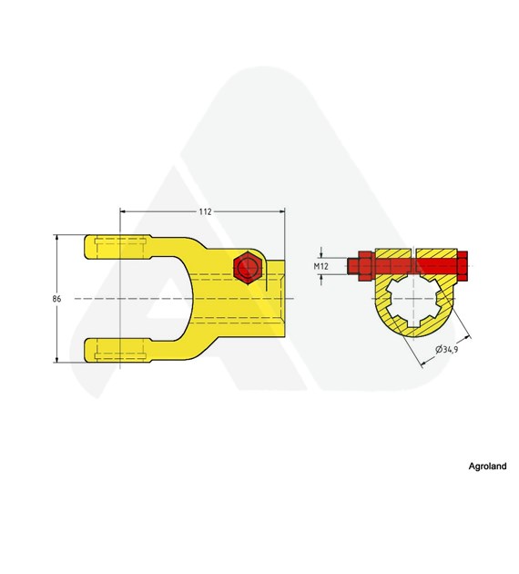 Quick-disconnect yoke