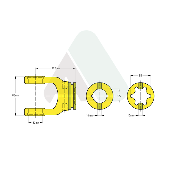 Inboard yoke