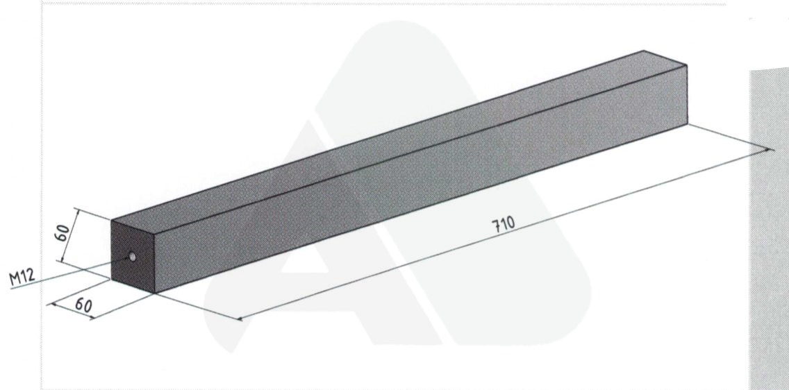 Shearbar 710 x 60 x 60