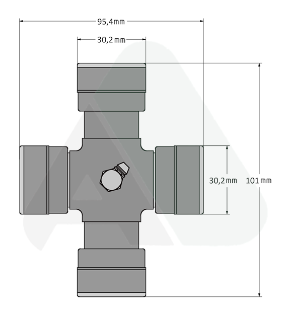 Zestaw krzyżakowy homok T60/V60