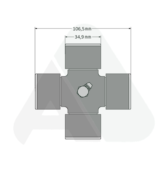 Cross kit, AB8, 34,9x106,5