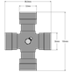 Cross kit, EUCV, AW36-80, E-KIT