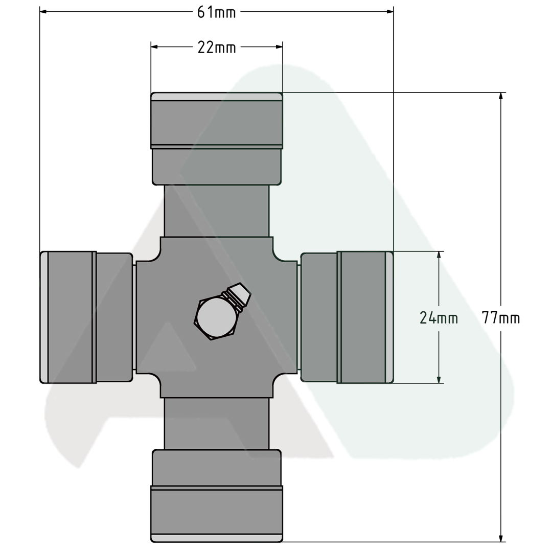 Cross kit, EUCV, AB2-80/AW20-80, P-KIT