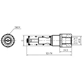 Element pompujący 4,5-0,225 cm3/skok-M22x1,5-G1/4