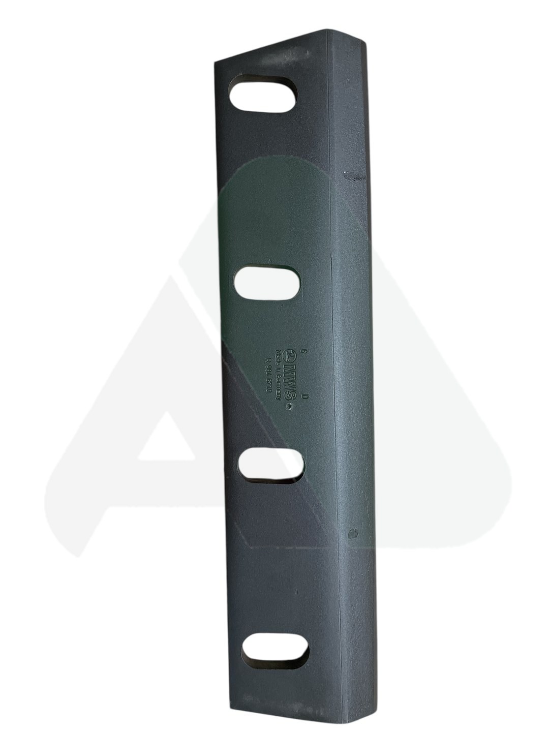 Nóż sieczkarni do TRAWY 380x85x8,5, prawy utwardz.