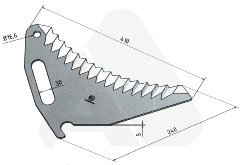 Silage wagon knife