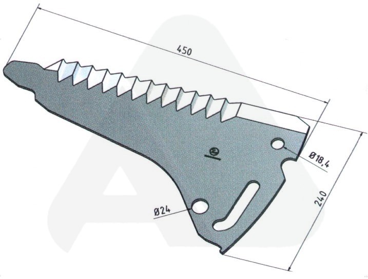 Silage wagon knife