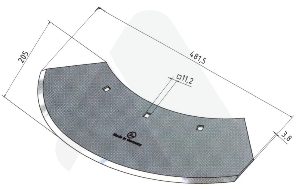 Forage harvester knife