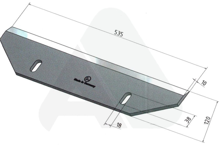 Forage harvester knife