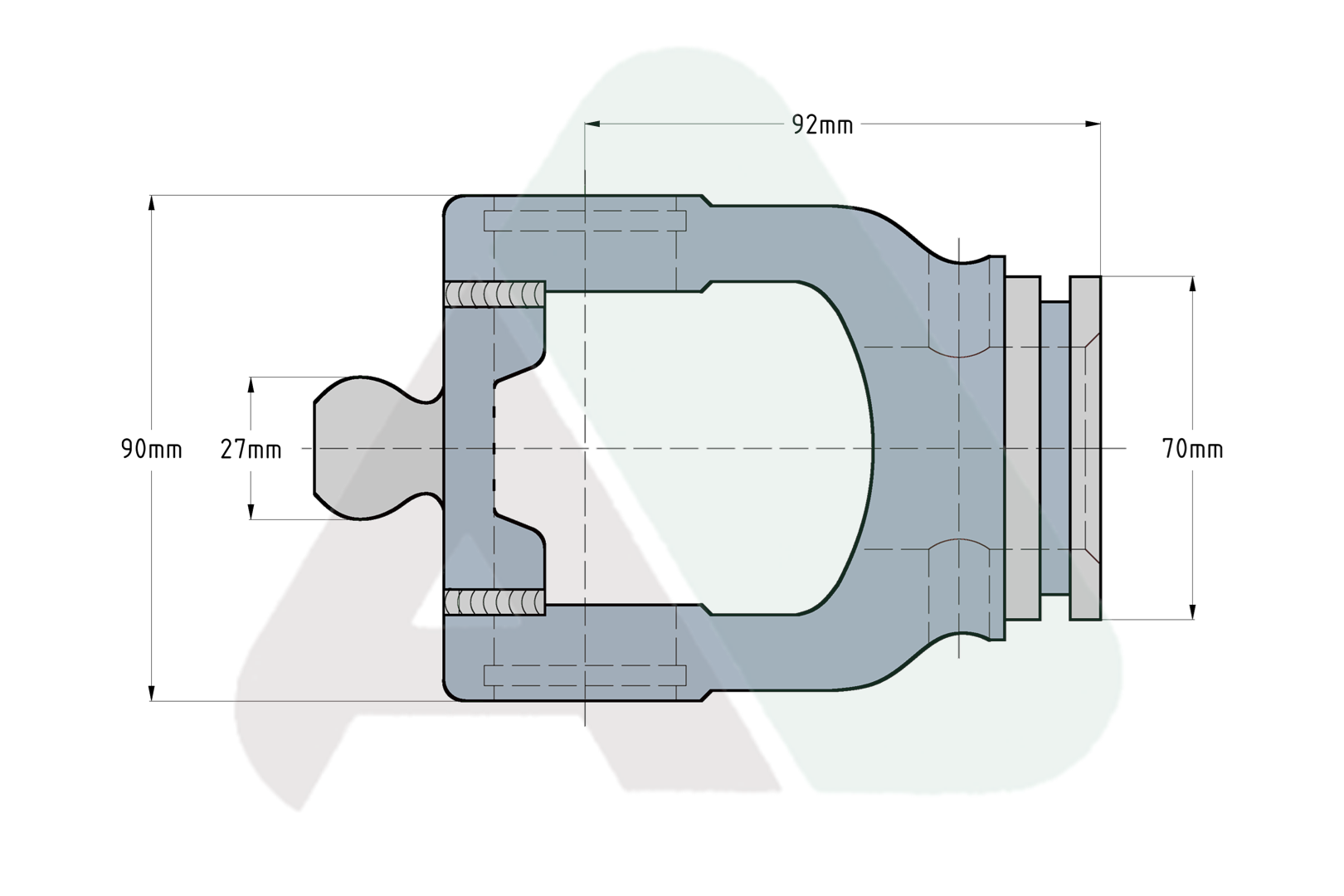 Widłak homokinetyczny, AW35-80, wewn., gwiazda 51