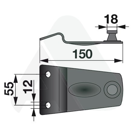 Blade holder for DF disc mowers