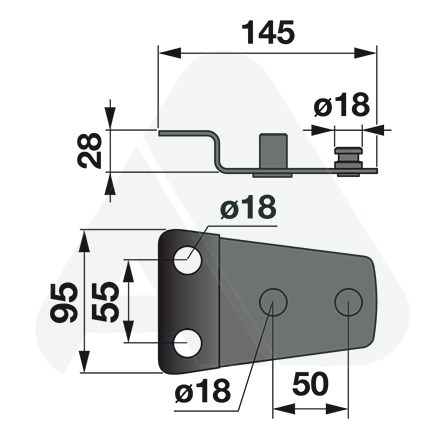 Blade holder for CLAAS