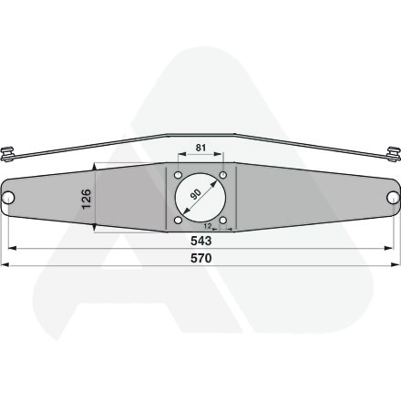 Blade holder for Kverneland-PZ mowers