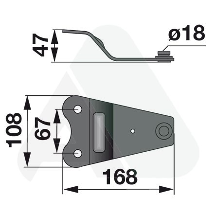 Blade holder for Niemeyer mowers