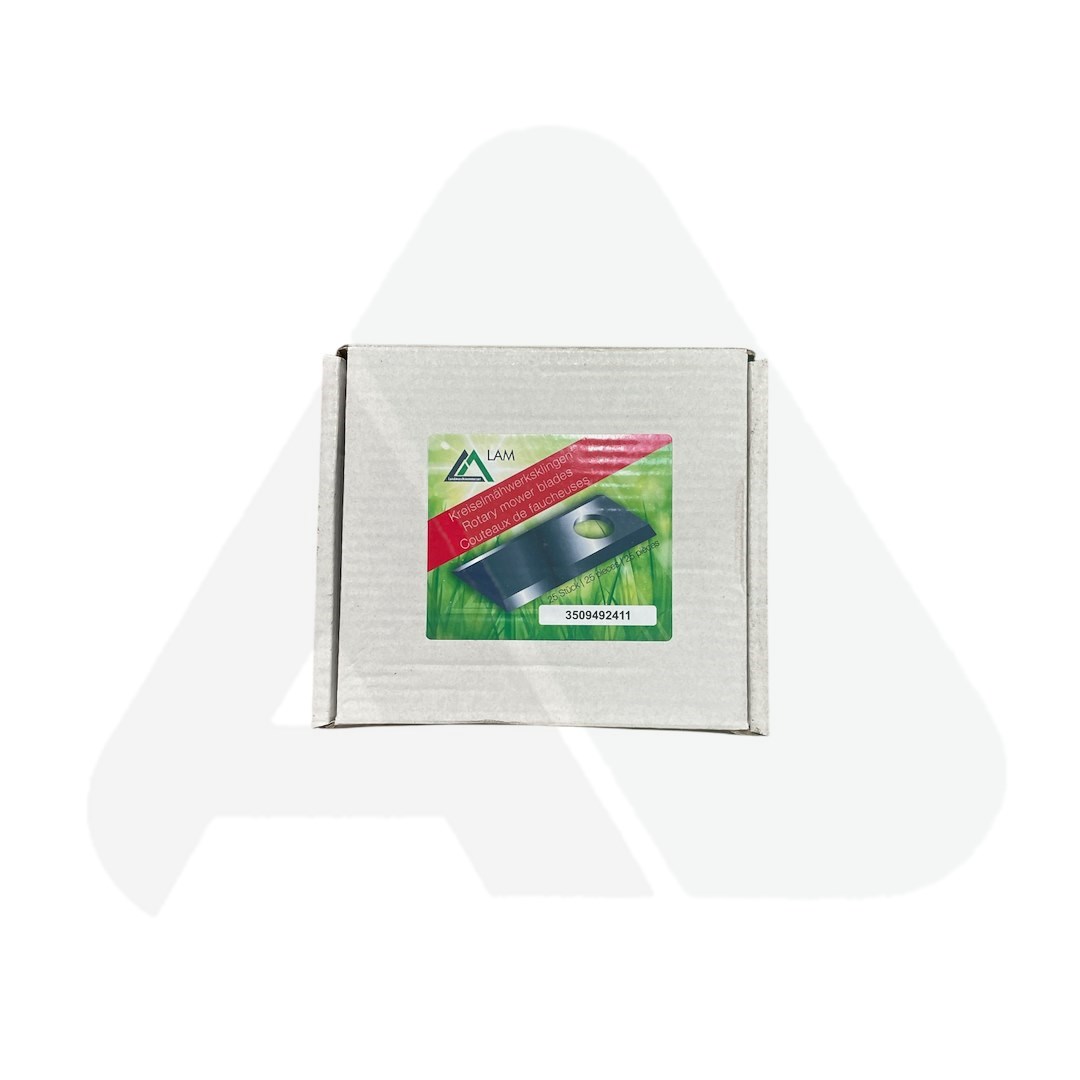 Nożyk do kosiarki rotacyjnej 105x48x4 skośny prawy