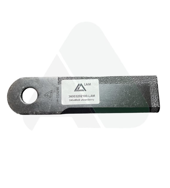 Nóż przystawki do kukurydzy SM 240x60x6 utwardzony