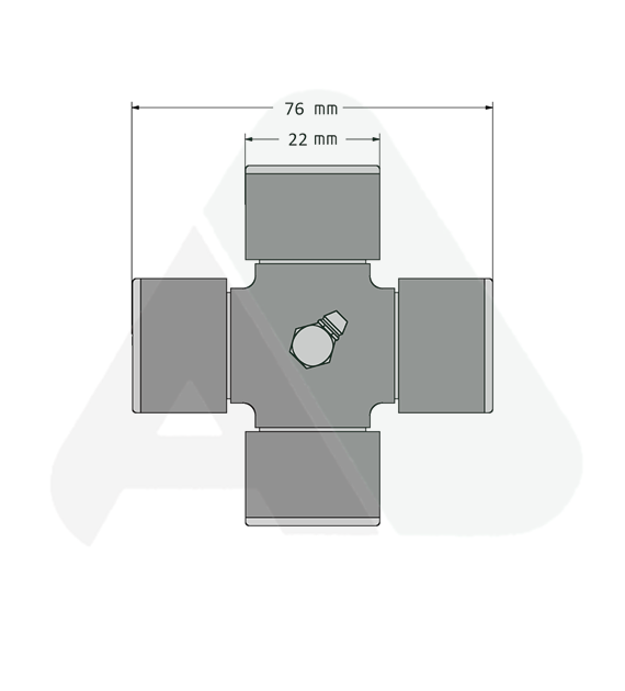 Krzyżak Homo1R2/22x76.0