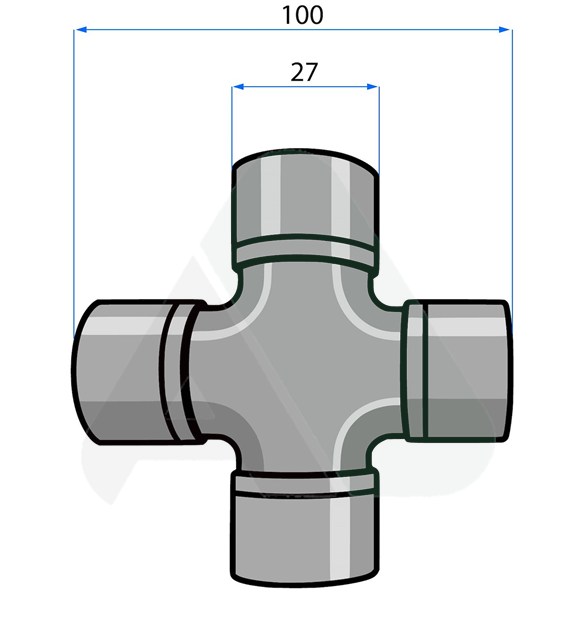 Cross joint 1R6/S6R/S7R +G5/6 R 27x100 Alternative