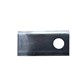 Mower blade 98x48x4, twisted RH
