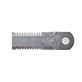 Straw shredder blade,serrated 175x50x4,5