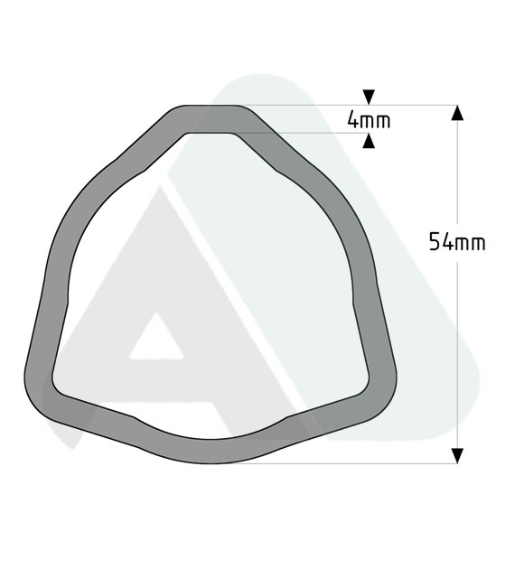 Rura, tr.D54 T=4,1 m,AB6ze/AB7Nze/AB8we,L=3m