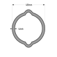 Rura, cytryna D48 T=4,RILSAN,L=840mm