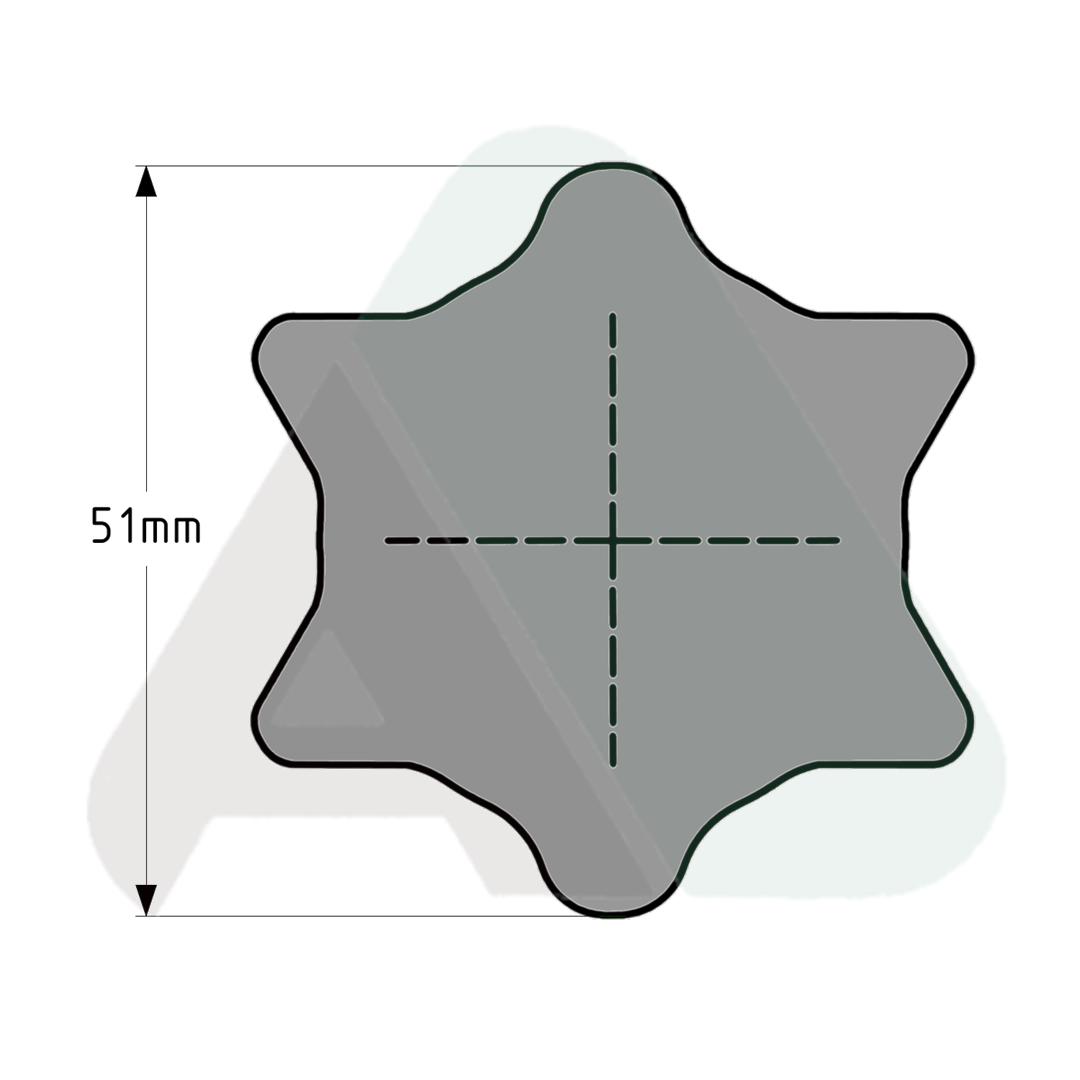 Rura, gw. D=51, PEŁNA,2400/2500, L=3000mm