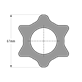 Rura, gwiazda D=61 T=6, 2600/2700, L=3000mm