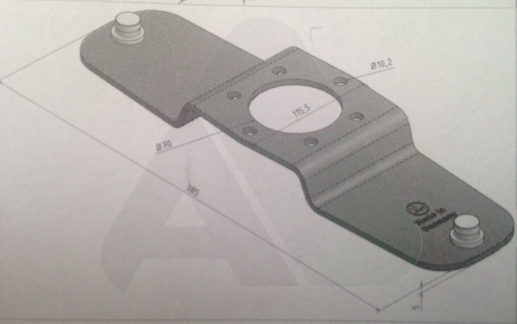 Blade holder for mower fits Claas Disco