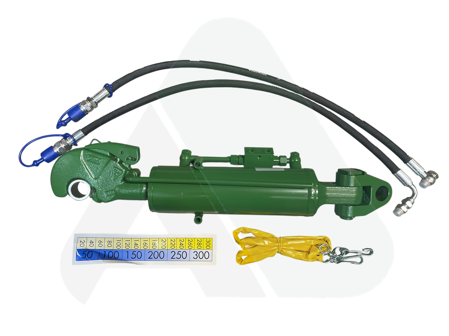 Hydraulic top link with knuckle and CBM hook 3/3