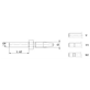 Króciec rurowy-SRS-0-D6-M7x0,75-L31-ST-ZnNi-Y