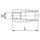 Tuleja gwintowana-SH-M7x0,75-L28-ST-ZnNi