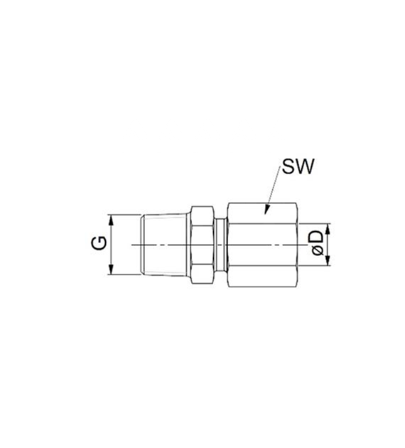 Proste złącze wkręcane-GE-D6LL-M10x1k-ST-ZnNi